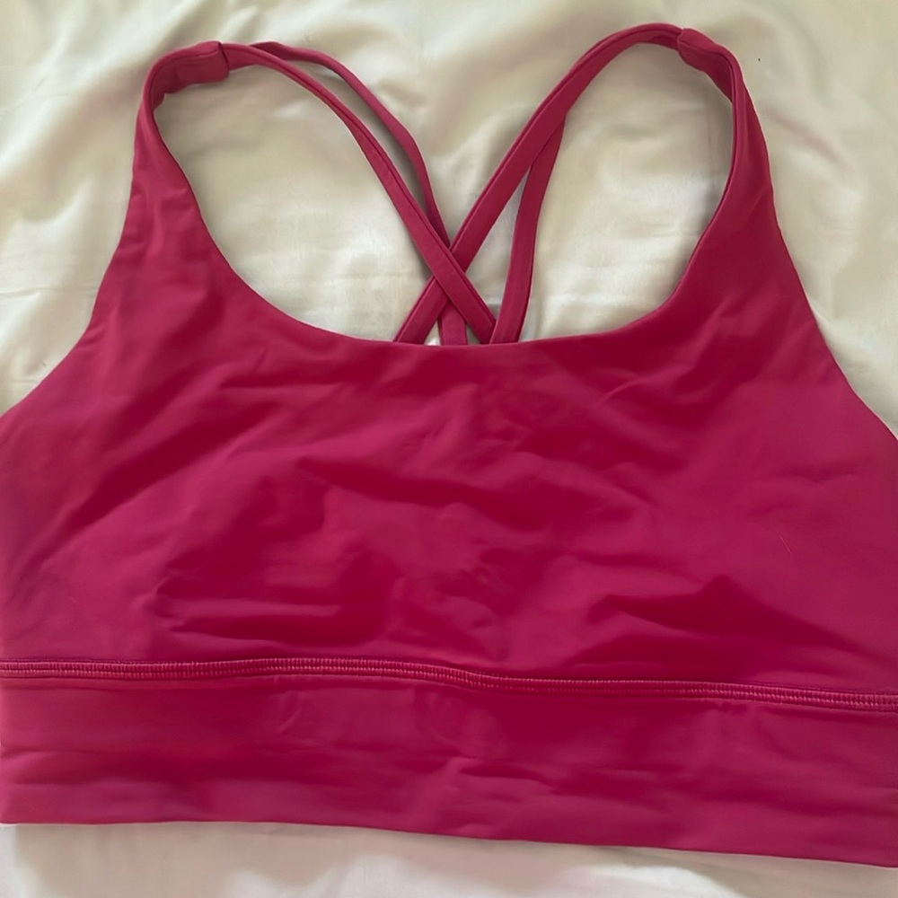lululemon Energy bra long line, size 8